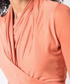 ( Nouvelle Collection ) Rick Owens Haut Magnetic à Détail Drapé 93 TANGERINE -Rick Owens Soldes 17125976 34691762 600