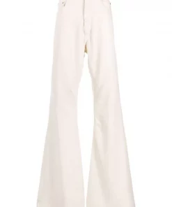 ( Nouvelle Collection ) Rick Owens 21 NATURAL Jean Bootcut Homme