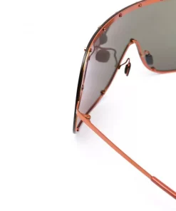 Rick Owens Lunettes De Soleil à Monture Oversize 53 ORANGE TEMPLE/LENS -Rick Owens Soldes 17131925 34692079 600