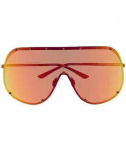 Rick Owens Lunettes De Soleil à Monture Oversize 53 ORANGE TEMPLE/LENS