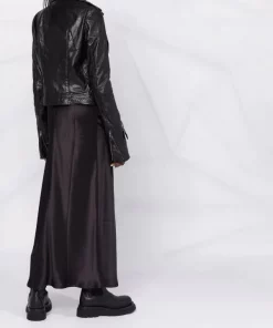 Rick Owens Veste De Moto En Cuir 09 BLACK -Rick Owens Soldes 17146853 34695145 600