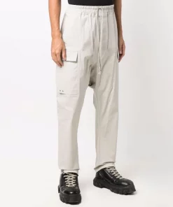 ( Positively Conscious ) Rick Owens Pantalon Sarouel En Coton Biologique 61 OYSTER -Rick Owens Soldes 17148813 35017987 600