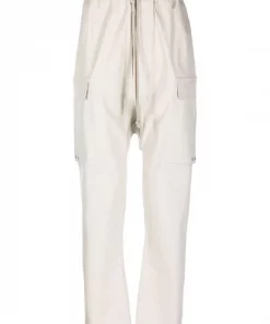 ( Positively Conscious ) Rick Owens Pantalon Sarouel En Coton Biologique 61 OYSTER