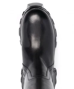 Rick Owens Bottes Bozo En Cuir Femme -Rick Owens Soldes 17154021 34742135 600