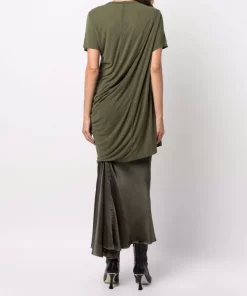 Rick Owens T-shirt Anthem Asymétrique Femme -Rick Owens Soldes 17165140 34868984 600