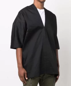 ( Positively Conscious ) Rick Owens Chemise à Col V Homme -Rick Owens Soldes 17173657 35040146 600