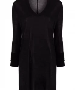 Rick Owens T-shirt à Coupe Longue 09 BLACK