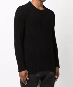 Rick Owens Pull En Cachemire Mélangé 09 BLACK -Rick Owens Soldes 17208939 35205440 600