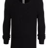 Rick Owens Pull En Cachemire Mélangé 09 BLACK -Rick Owens Soldes 17208939 35207051 600