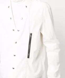 ( Nouvelle Collection ) Rick Owens 11 MILK Chemise à Boutons Pression Homme -Rick Owens Soldes 17288378 35501605 600