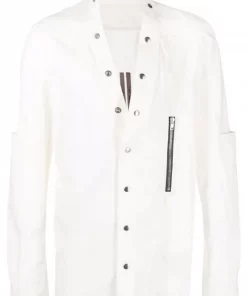 ( Nouvelle Collection ) Rick Owens 11 MILK Chemise à Boutons Pression Homme