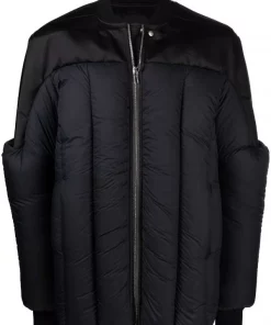 Rick Owens Veste Matelassée à Fermeture Zippée Homme