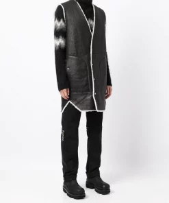 ( Nouvelle Collection ) Rick Owens Gilet En Cuir à Bords Contrastants 911 BLACK/MILK 9 ( Nouvelle Collection ) Rick Owens Gilet En Cuir à Bords Contrastants 911 BLACK/MILK -Rick Owens Soldes 17419687 36585098 600