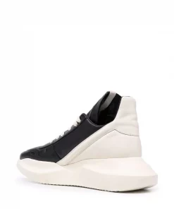 Rick Owens Baskets Montantes à Semelle épaisse Black/Milk/Milk -Rick Owens Soldes 17448964 36162029 600
