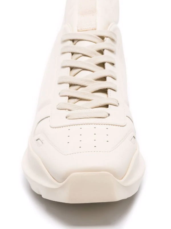 ( Nouvelle Collection ) Rick Owens Baskets Geth Runner 11111 ALL WHITE 6 ( Nouvelle Collection ) Rick Owens Baskets Geth Runner 11111 ALL WHITE – Image 4