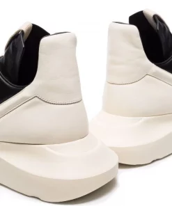 ( Nouvelle Collection ) Rick Owens Baskets Montantes Geth Runner 9111 BLACK / WHITE -Rick Owens Soldes 17536446 38566727 600