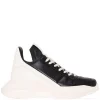 ( Nouvelle Collection ) Rick Owens Baskets Montantes Geth Runner 9111 BLACK / WHITE -Rick Owens Soldes 17536446 38567051 600