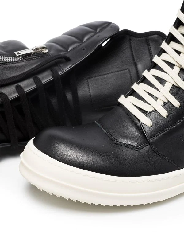 ( Nouvelle Collection ) Rick Owens Baskets Montantes Cargo Basket 91 BLACK / MILK 5 ( Nouvelle Collection ) Rick Owens Baskets Montantes Cargo Basket 91 BLACK / MILK – Image 3