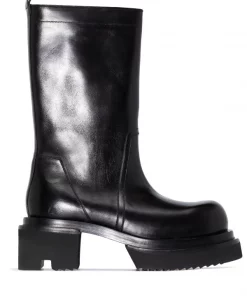 ( Nouvelle Collection ) Rick Owens Bottes Ballast à Plateforme Homme