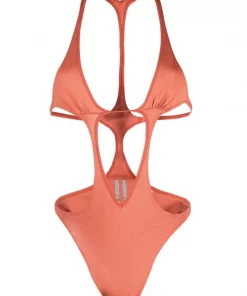 Rick Owens 53 ORANGE Body Fog à Découpes Femme