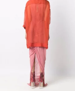 ( Nouvelle Collection ) Rick Owens Chemise En Soie à Coupe Ample 53 ORANGE -Rick Owens Soldes 17551453 36507738 600