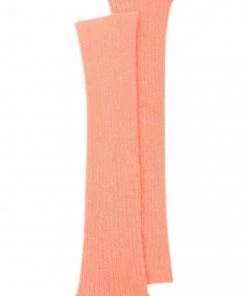 ( Nouvelle Collection ) Rick Owens Jambières En Maille Nervurée 23 PINK