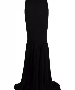 ( Nouvelle Collection ) Rick Owens 09 BLACK Jupe Divine à Design Drapé Femme