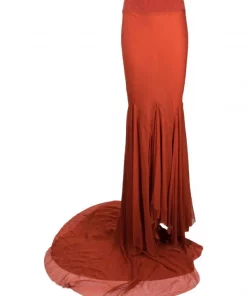 ( Nouvelle Collection ) Rick Owens Jupe Divine En Soie Femme