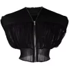 Rick Owens Veste Crop Girdered En Cachemire Femme -Rick Owens Soldes 17552269 37162666 600