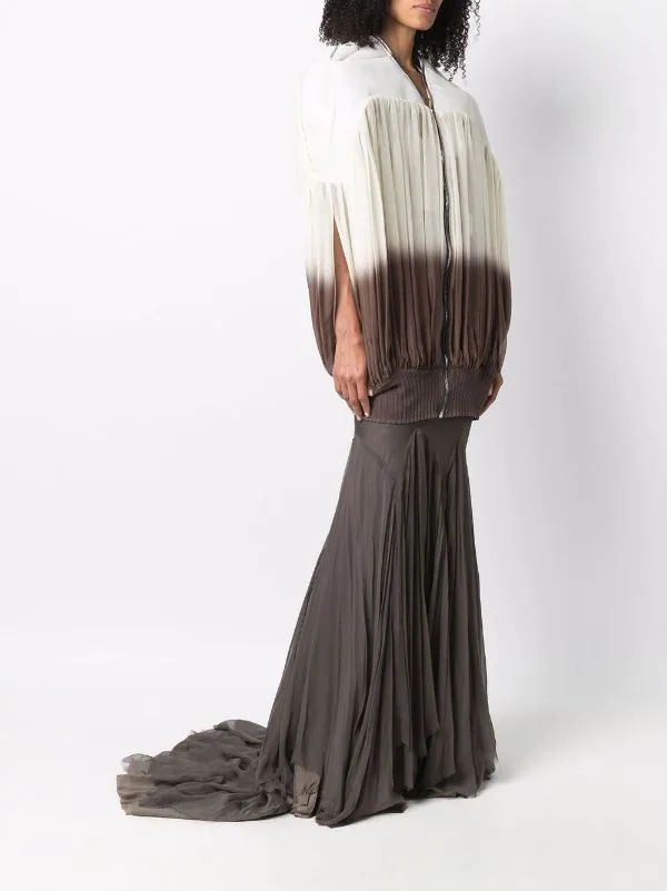 ( Nouvelle Collection ) Rick Owens Veste Plissée à Effet Dégradé 2134 NATURAL/DUST 5 ( Nouvelle Collection ) Rick Owens Veste Plissée à Effet Dégradé 2134 NATURAL/DUST – Image 3