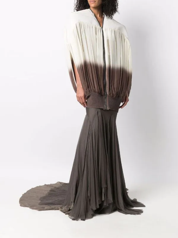 ( Nouvelle Collection ) Rick Owens Veste Plissée à Effet Dégradé 2134 NATURAL/DUST 4 ( Nouvelle Collection ) Rick Owens Veste Plissée à Effet Dégradé 2134 NATURAL/DUST – Image 2