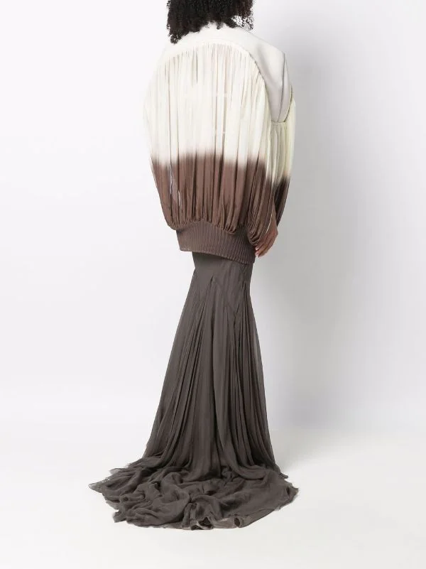 ( Nouvelle Collection ) Rick Owens Veste Plissée à Effet Dégradé 2134 NATURAL/DUST 6 ( Nouvelle Collection ) Rick Owens Veste Plissée à Effet Dégradé 2134 NATURAL/DUST – Image 4