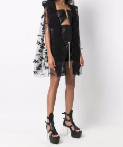 ( Nouvelle Collection ) Rick Owens Manteau-cape Peter Crop Femme -Rick Owens Soldes 17552277 36533495 600