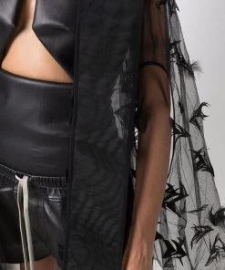 ( Nouvelle Collection ) Rick Owens Manteau-cape Peter Crop Femme -Rick Owens Soldes 17552277 36533537 600