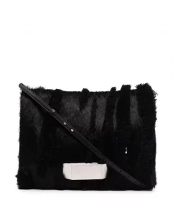 ( Nouvelle Collection ) Rick Owens Sacoche Beveled En Peau Lainée Homme