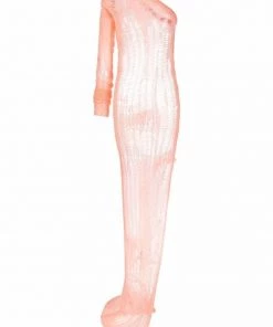 ( Nouvelle Collection ) Rick Owens 23 PINK Robe En Maille Spider Ziggy Femme