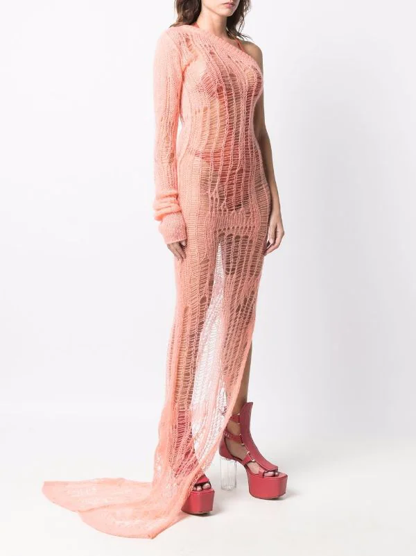 ( Nouvelle Collection ) Rick Owens 23 PINK Robe En Maille Spider Ziggy Femme 6 ( Nouvelle Collection ) Rick Owens 23 PINK Robe En Maille Spider Ziggy Femme – Image 4