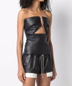 ( Nouvelle Collection ) Rick Owens 09 BLACK Haut-bustier à Découpes Femme 9 ( Nouvelle Collection ) Rick Owens 09 BLACK Haut-bustier à Découpes Femme -Rick Owens Soldes 17553075 36533849 600