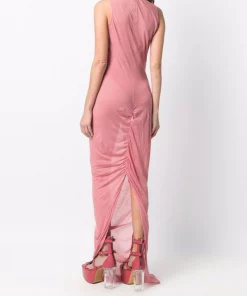 ( Nouvelle Collection ) Rick Owens Robe Longue à Col V Femme -Rick Owens Soldes 17553078 36506696 600