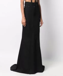 ( Nouvelle Collection ) Rick Owens Jupe évasée En Jean à Taille Haute 09 BLACK 11 ( Nouvelle Collection ) Rick Owens Jupe évasée En Jean à Taille Haute 09 BLACK -Rick Owens Soldes 17553933 36515871 600