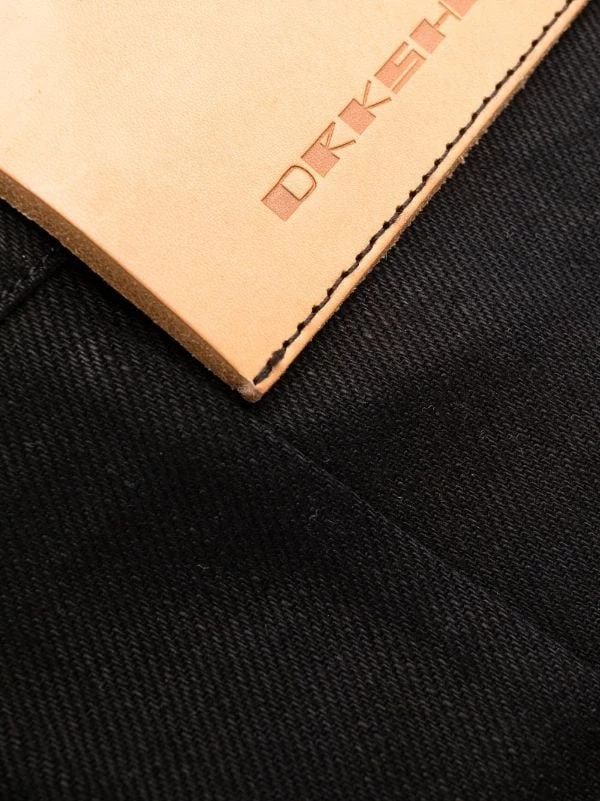 ( Nouvelle Collection ) Rick Owens Jupe évasée En Jean à Taille Haute 09 BLACK 8 ( Nouvelle Collection ) Rick Owens Jupe évasée En Jean à Taille Haute 09 BLACK – Image 6