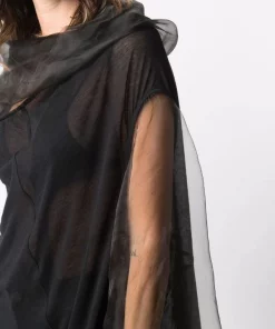 ( Nouvelle Collection ) Rick Owens Haut Long Asymétrique Femme -Rick Owens Soldes 17553941 36504372 600