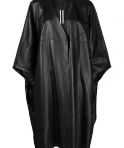 ( Nouvelle Collection ) Rick Owens Caban Tecuatl à Manches Crop 09 BLACK