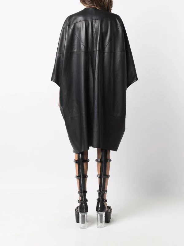 ( Nouvelle Collection ) Rick Owens Caban Tecuatl à Manches Crop 09 BLACK 6 ( Nouvelle Collection ) Rick Owens Caban Tecuatl à Manches Crop 09 BLACK – Image 4