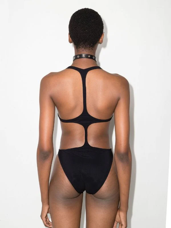 ( Nouvelle Collection ) Rick Owens 09 BLACK Maillot De Bain Fog Swimmer à Découpes Femme 5 ( Nouvelle Collection ) Rick Owens 09 BLACK Maillot De Bain Fog Swimmer à Découpes Femme – Image 3