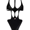 ( Nouvelle Collection ) Rick Owens 09 BLACK Maillot De Bain Fog Swimmer à Découpes Femme -Rick Owens Soldes 17571720 39594485 600