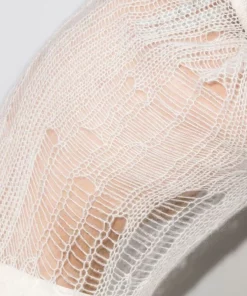 ( Nouvelle Collection ) Rick Owens 21 NATURAL Pull En Maille Ajourée à Col Rond Femme -Rick Owens Soldes 17573619 39170977 600