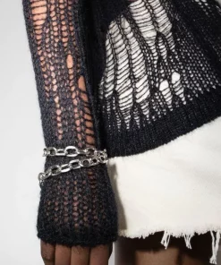 ( Nouvelle Collection ) Rick Owens Haut En Maille Ajourée à Col Rond 09 BLACK 9 ( Nouvelle Collection ) Rick Owens Haut En Maille Ajourée à Col Rond 09 BLACK -Rick Owens Soldes 17574459 39569440 600