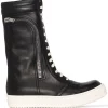 ( Nouvelle Collection ) Rick Owens Bottes Lacées En Cuir Femme 1 ( Nouvelle Collection ) Rick Owens Bottes Lacées En Cuir Femme -Rick Owens Soldes 17575864 38786670 600