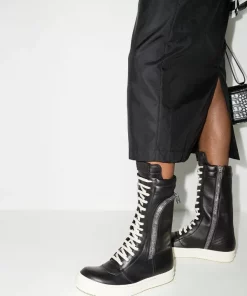 ( Nouvelle Collection ) Rick Owens Bottes Lacées En Cuir Femme -Rick Owens Soldes 17575864 38786671 600